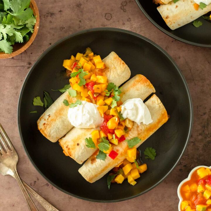 These easy beef taquitos are a 5-ingredient dinner recipe made with tortillas stuffed with a flavorful beef mixture and cheese. Serve these beef taquitos as an appetizer or for an easy dinner recipe.