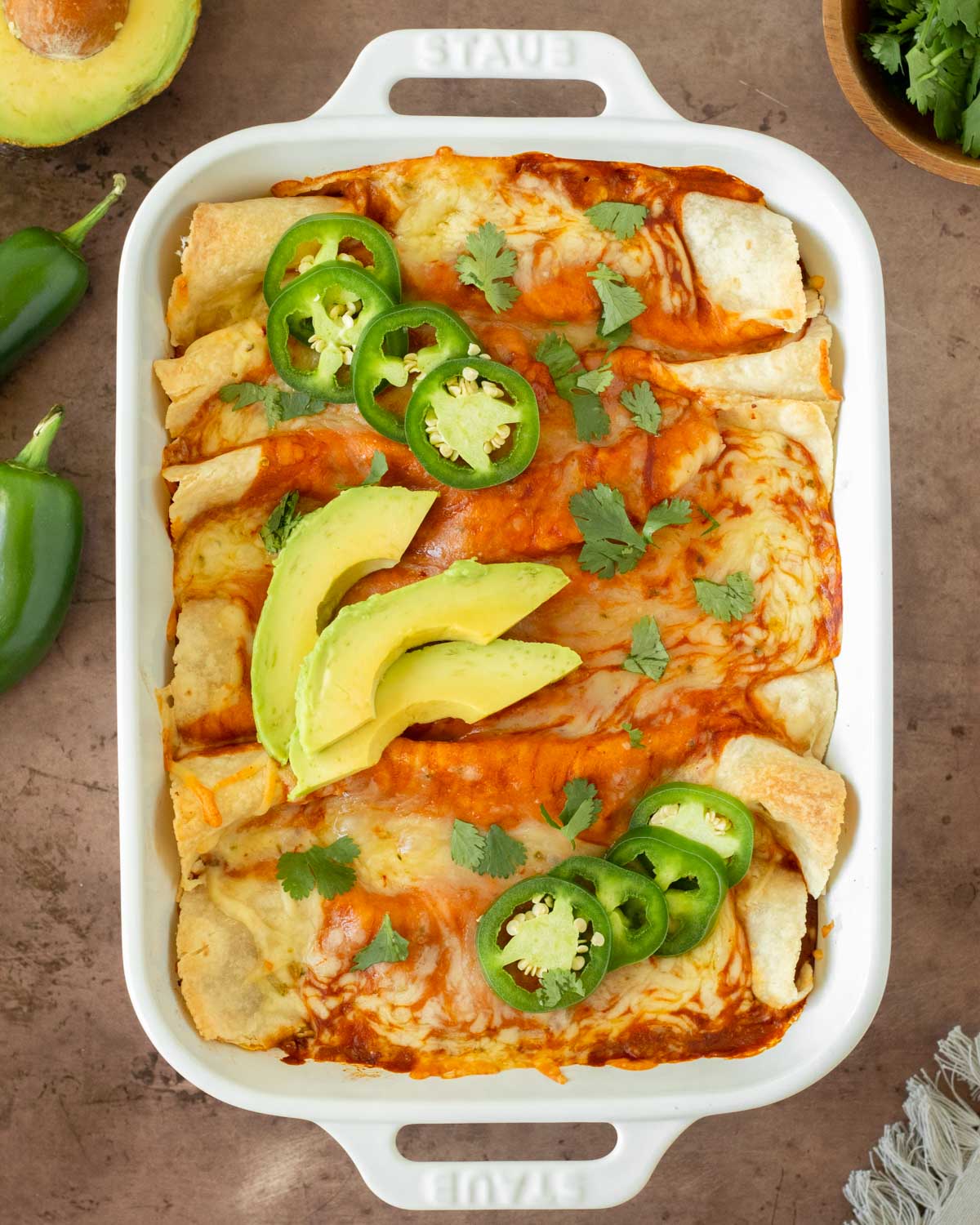 These Venison Enchiladas are the perfect quick weeknight dinner during hunting season and are a great family-friendly meal. This meal is ready in 30 minutes and leftovers make great meal prep for the week.