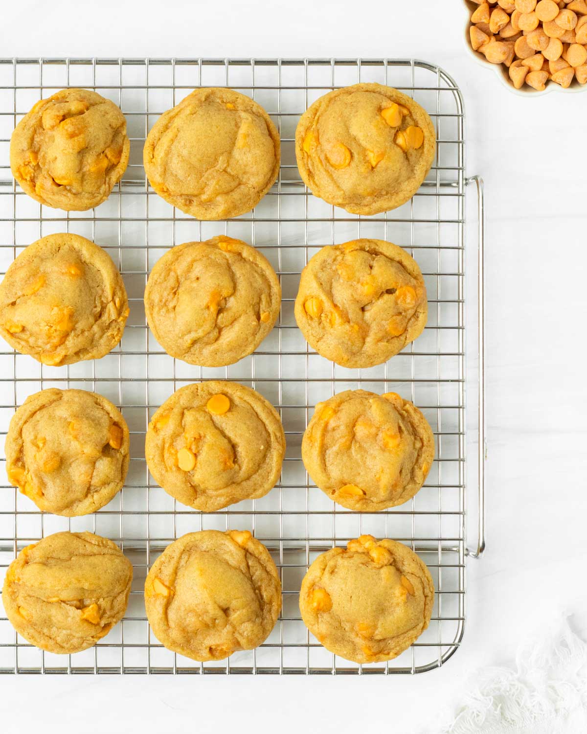 These chewy butterscotch chip cookies are the best butterscotch cookies made with classic ingredients for a cookie that has the perfect chewy texture.