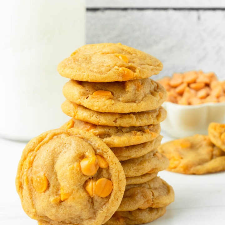 These chewy butterscotch chip cookies are the best butterscotch cookies made with classic ingredients for a cookie that has the perfect chewy texture.