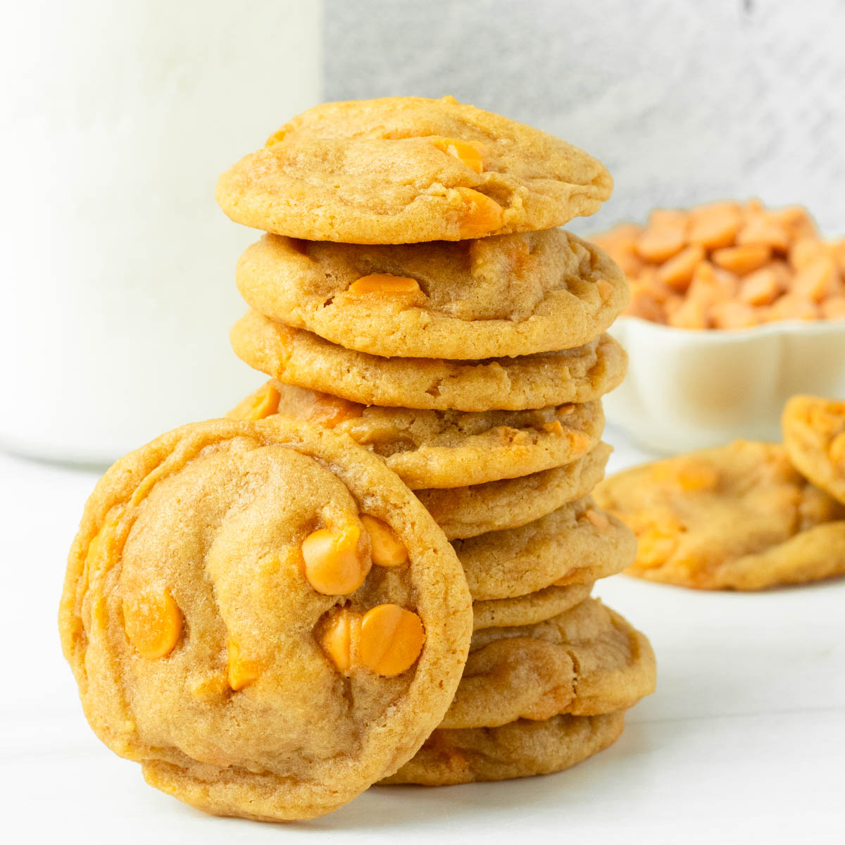 These chewy butterscotch chip cookies are the best butterscotch cookies made with classic ingredients for a cookie that has the perfect chewy texture.