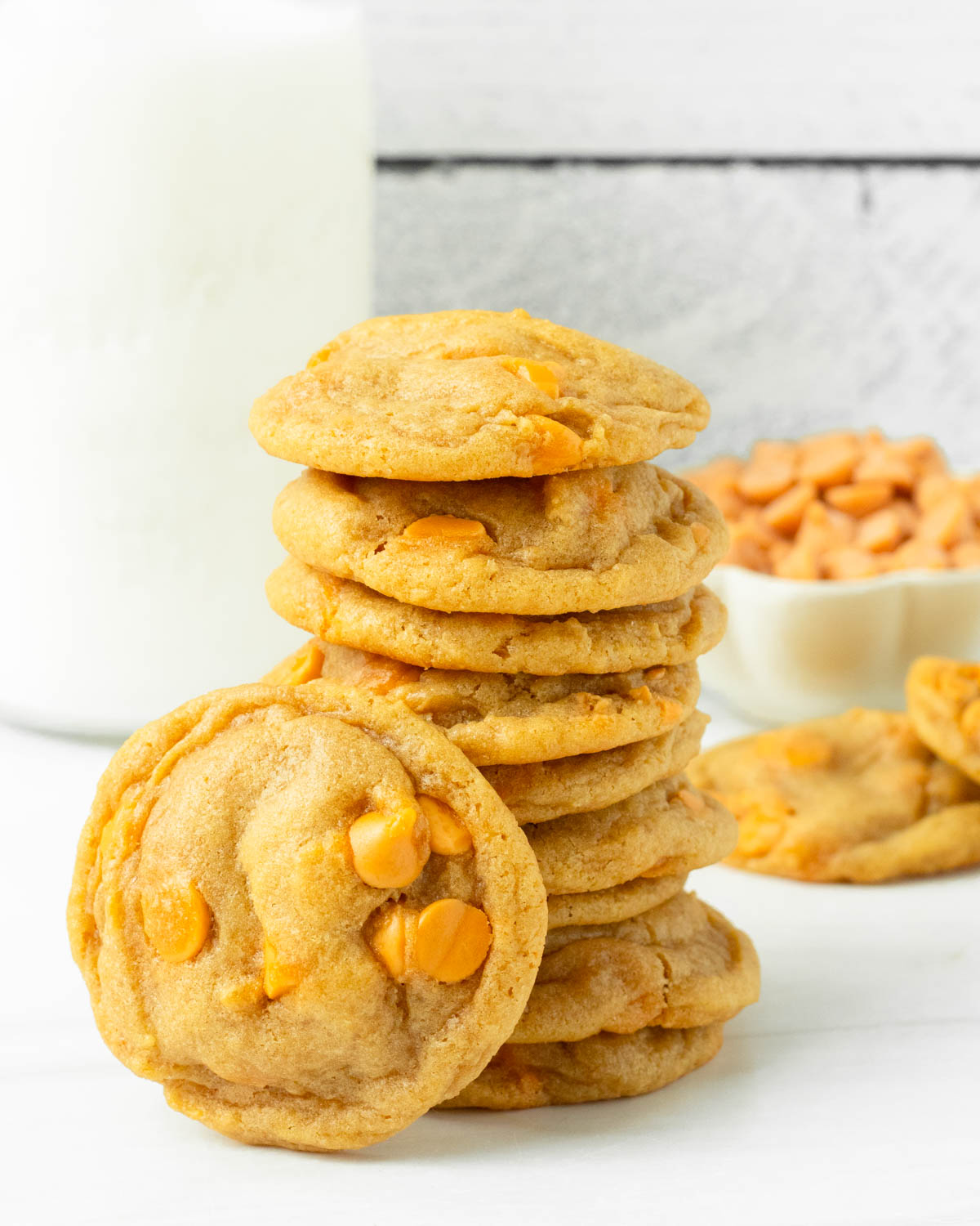 These chewy butterscotch chip cookies are the best butterscotch cookies made with classic ingredients for a cookie that has the perfect chewy texture.