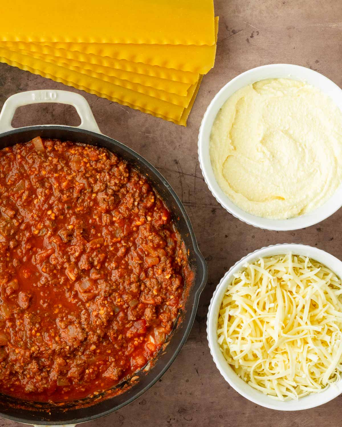 Venison Lasagna Ingredients