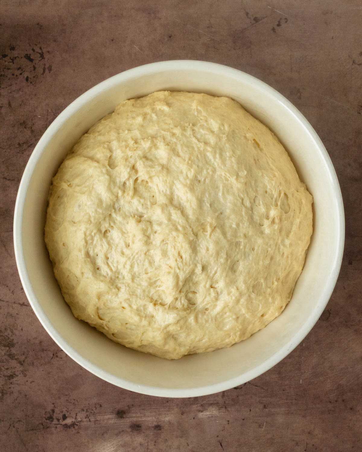 Step 2. Cover the bowl and allow the dough to rise