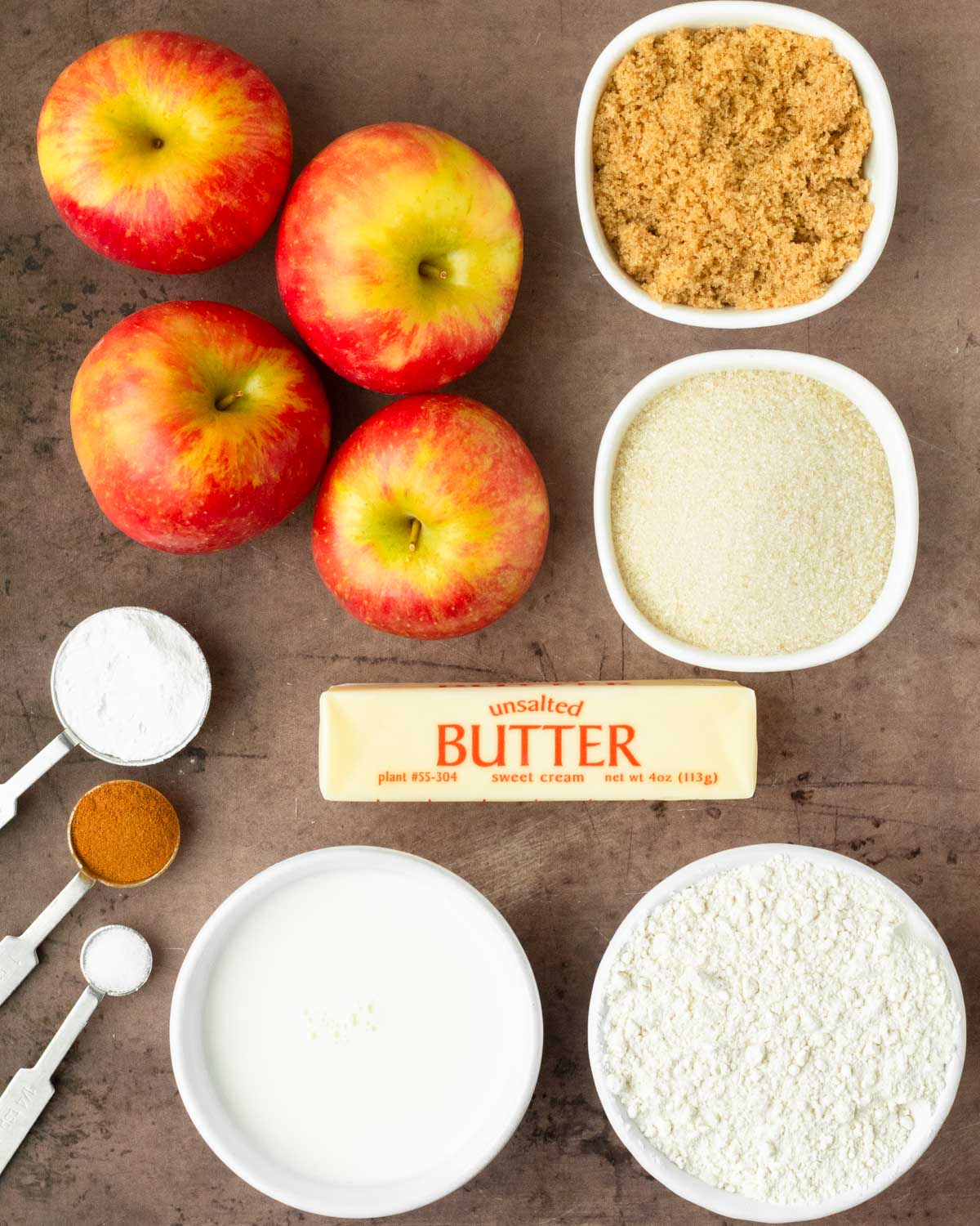 Ingredients for Apple Cobbler