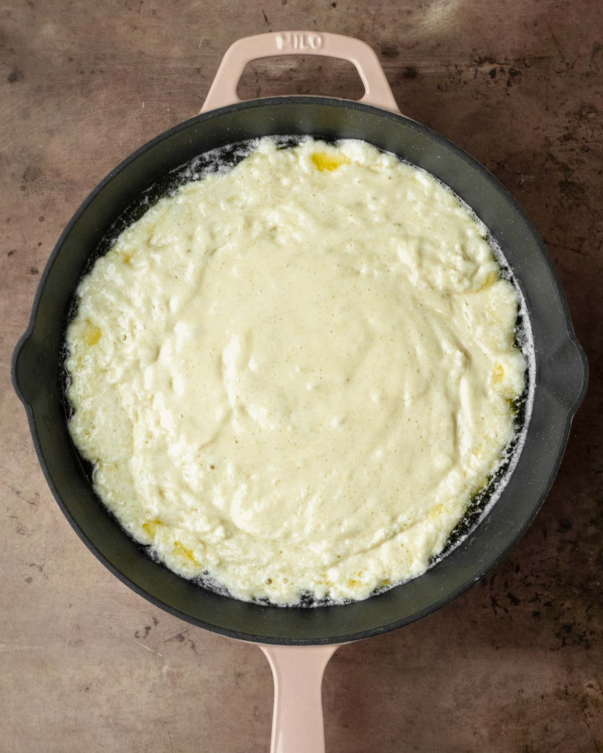 Step 4. Pour the batter into the skillet