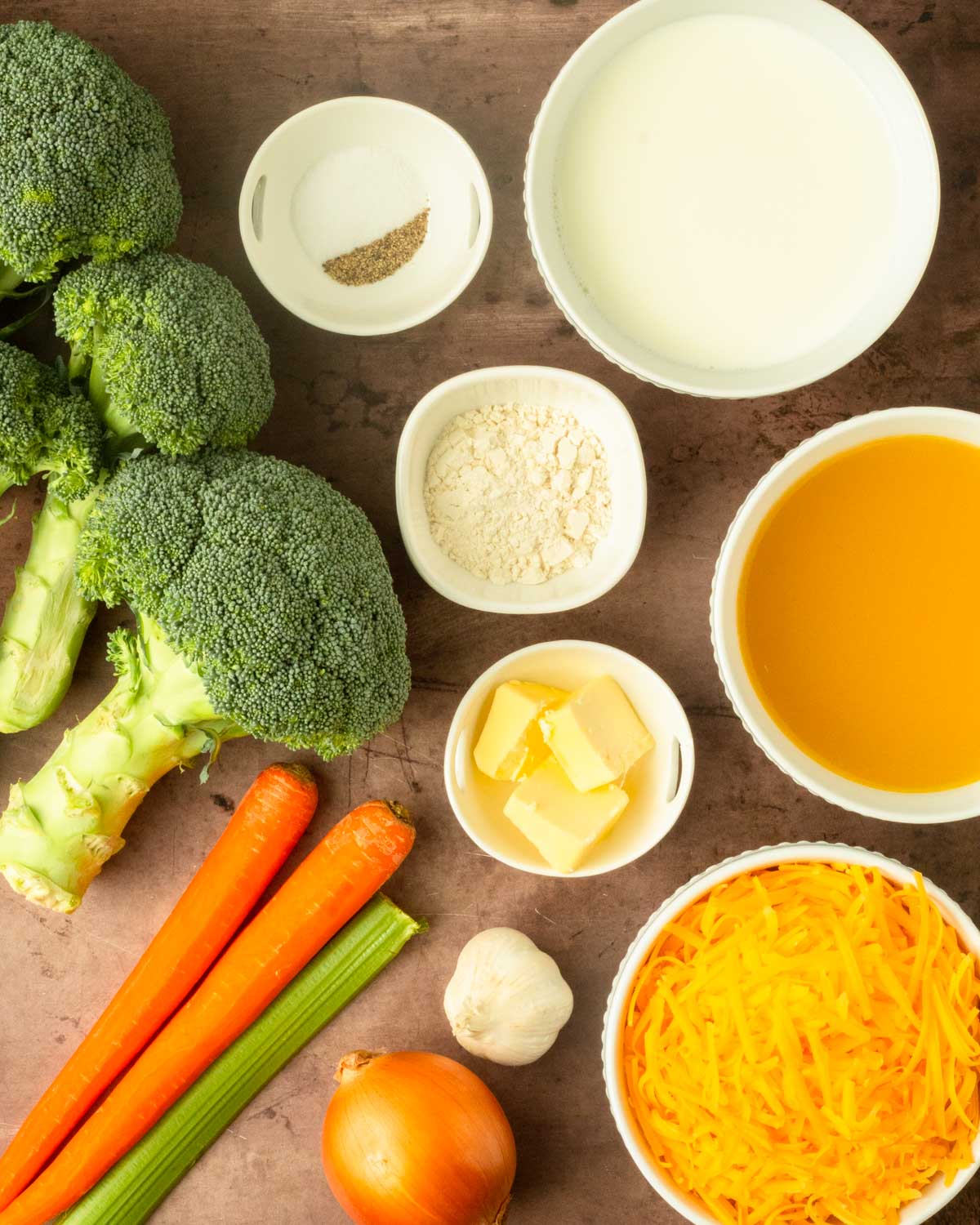 Broccoli Cheddar Soup Ingredients