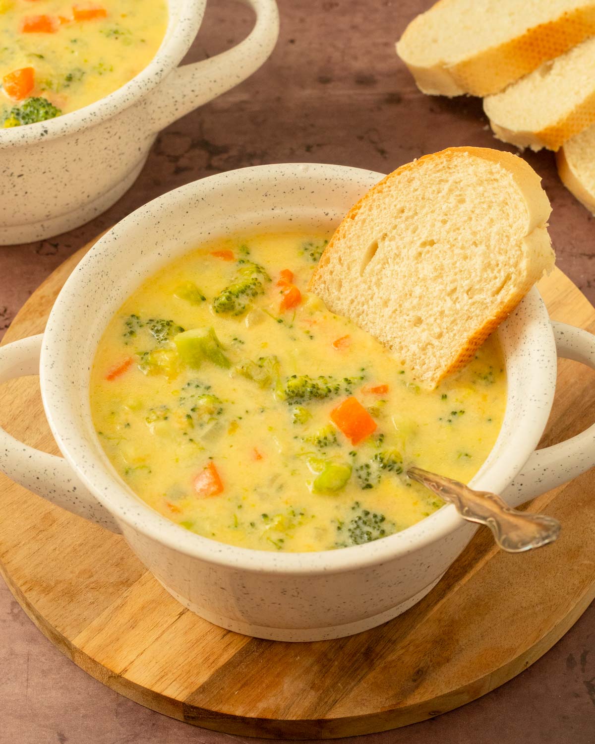 This homemade broccoli cheddar soup is a classic and delicious soup recipe made with fresh broccoli and cheddar cheese and best served with homemade bread for a flavorful, creamy, comfort food.